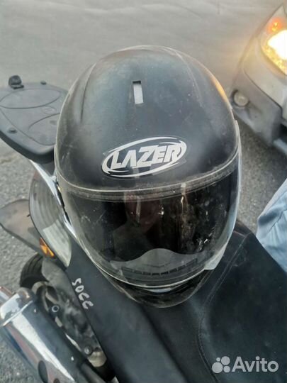 Мотошлем laser размер xl и m матовые черные