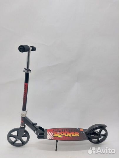 Самокат 2-х колесный черный (новый)