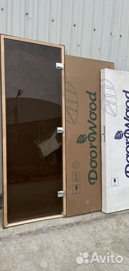 Дверь для бани и сауны стеклянные