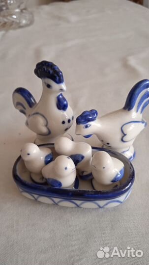 Фигурки птичек Гжель