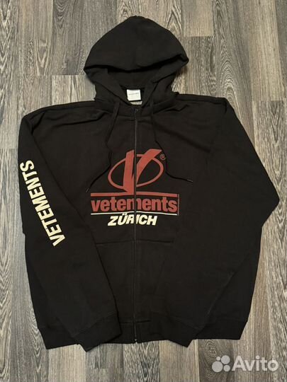 Vetements Zurich zip hoodie