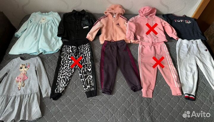 Одежда для девочки 86 92 hm zara adidas