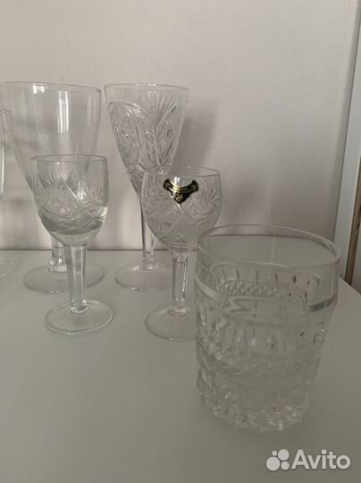 Стаканы бокалы стопки креманки