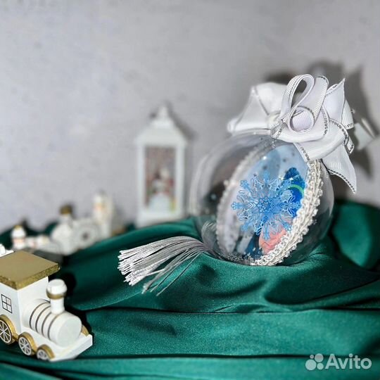 Ёлочные игрушки шар с фото