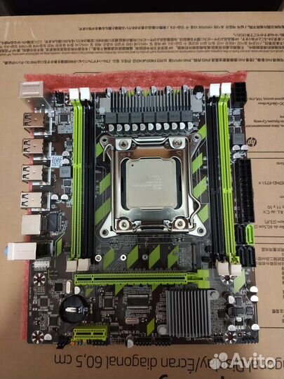 Комплект: материнка x79 + E5 2630v2 + 16 Gb озу