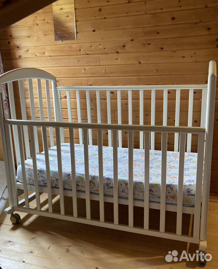 Детская кроватка Papaloni Италия с матрасом