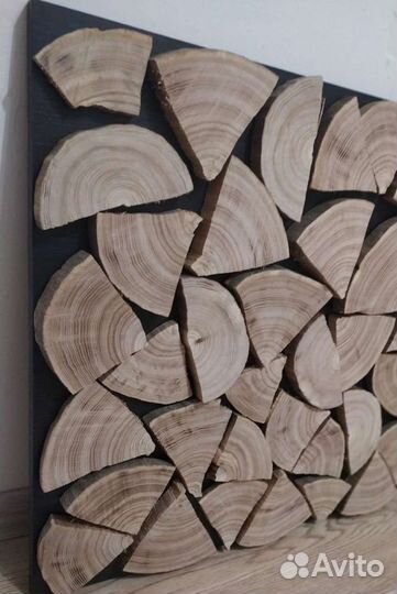 Панно из торцевых спилов