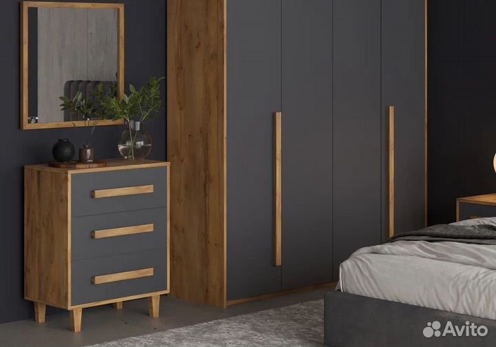 Спальный гарнитур «нео» в стиле хайтэк