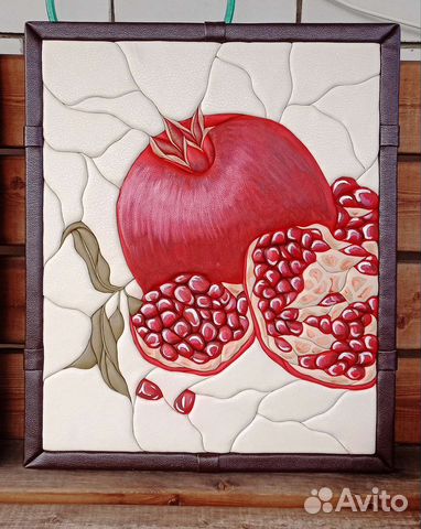 Картина из кожи 