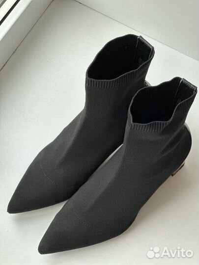 Ботильоны чулки zara 37