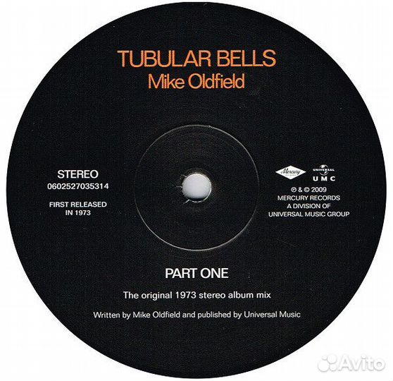 Виниловая пластинка Oldfield, Mike, Tubular Bells