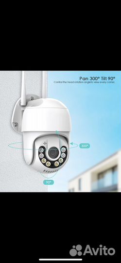 Уличная вай фай поворотная камера на 2 мп