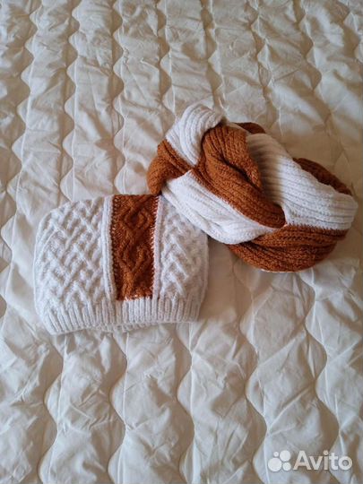 Шапочка и снуд на девочку