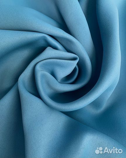 Портьеры блэкаут Марсель Небесно-голубой шторы