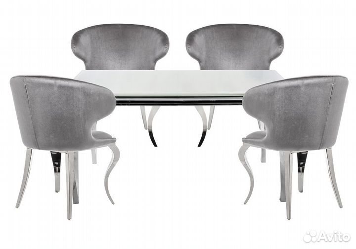 Обеденная группа Камеи white - gray. Москва и мо