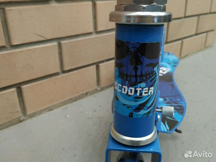 Самокат складной с черепом, колёса 20см