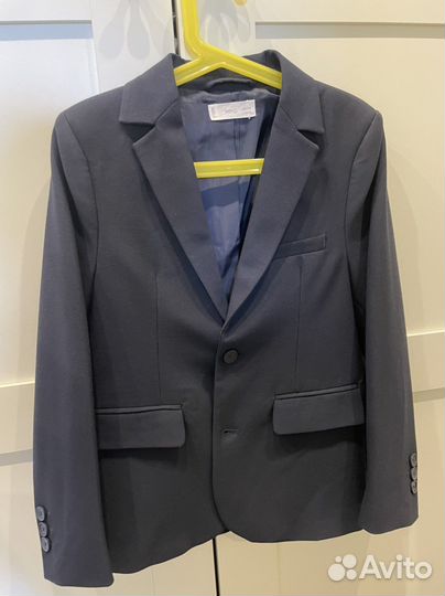 Пиджак для мальчика 128 синий mango