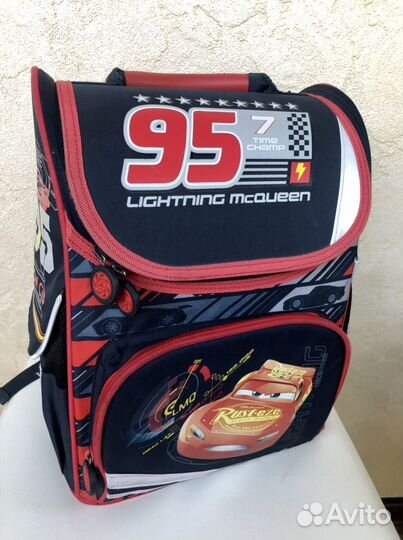 Ранец+пенал школьные Erhaft Тачки