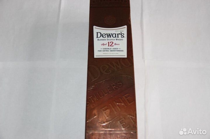 Упаковка коробка виски Dewars 12 лет