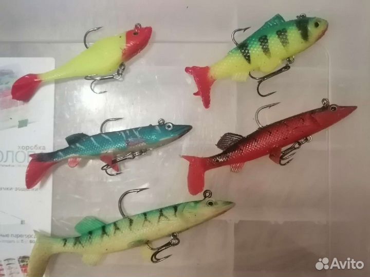 Силиконовые приманки для ловли щуки/судака