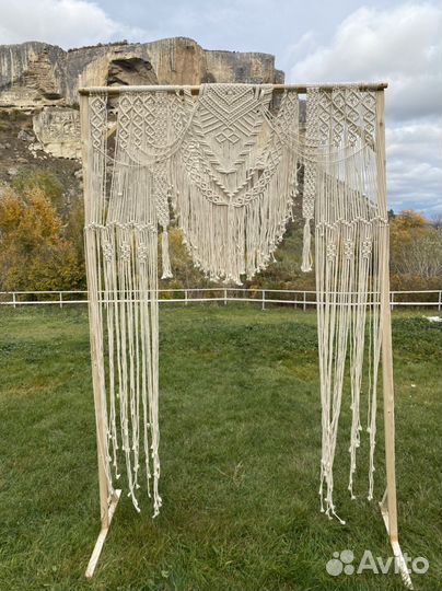 Арка свадебная макраме