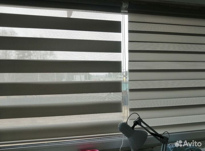 Рулонные шторы зебра