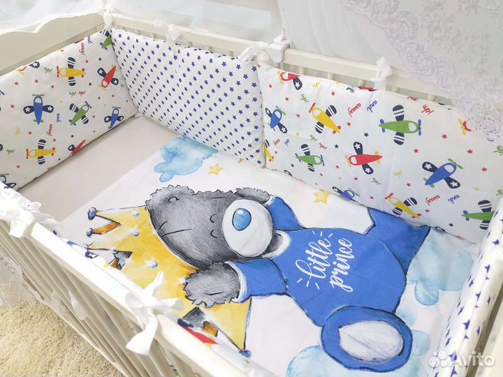 Бортики в кроватку новые