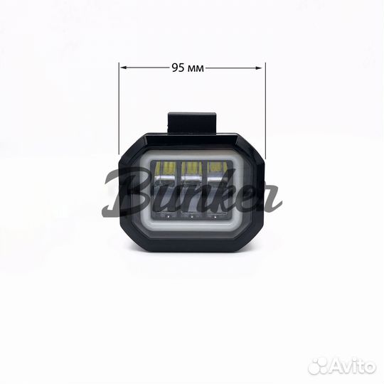 Светодиодная LED фара 30W-SQ Lightway 9,5 x 7,5