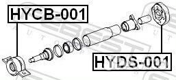 Муфта карданного вала hyds-001 hyds-001 Febest