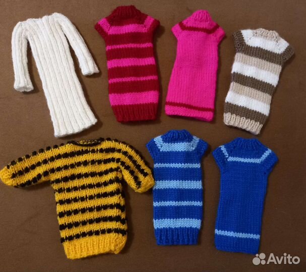 Новая вязаная одежда для кукол Барби