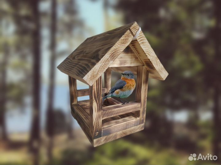 Кормушка для птиц деревянная