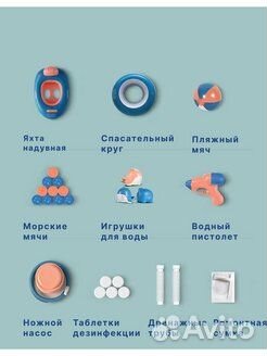 Надувной бассейн новый, в упаковке 300х180х65 см