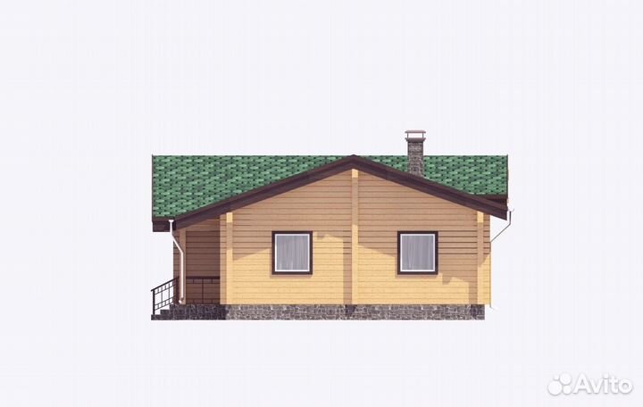 Проект дома из клееного бруса «Виктория»