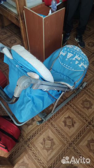 Детские санки коляска