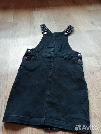 Джинсовый сарафан школьный р. 128