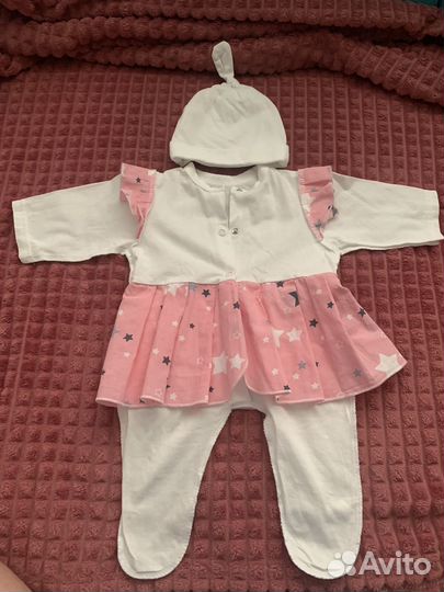 Набор на выписку для девочки лето