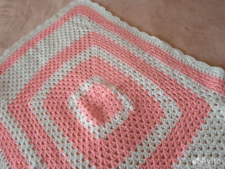 Плед детский вязаный ручная работа