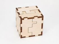 Сборная деревянная модель «3D куб-головоломка» (EW