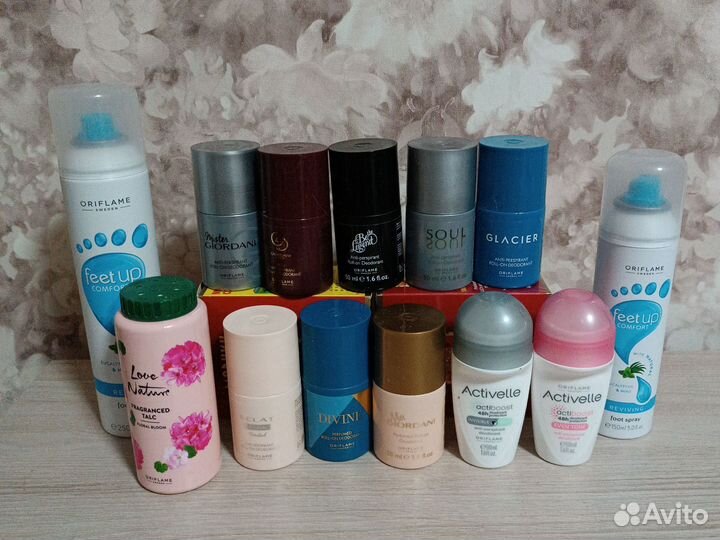 Дезодоранты, спреи для ног, тальк орифлэйм