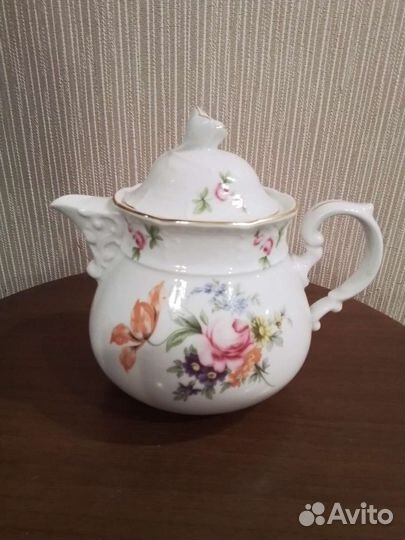 Сервиз чайный Thun Menuet Мейсенский букет. Редкий