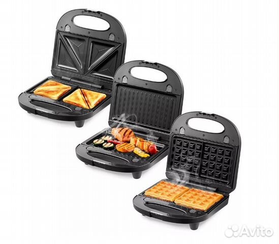 Вафельница кт-1660 (3 в 1)