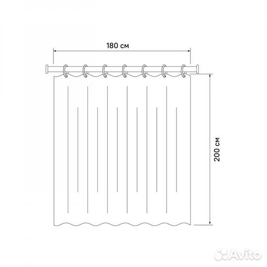 Штора для ванной iddis (D30P218i11)
