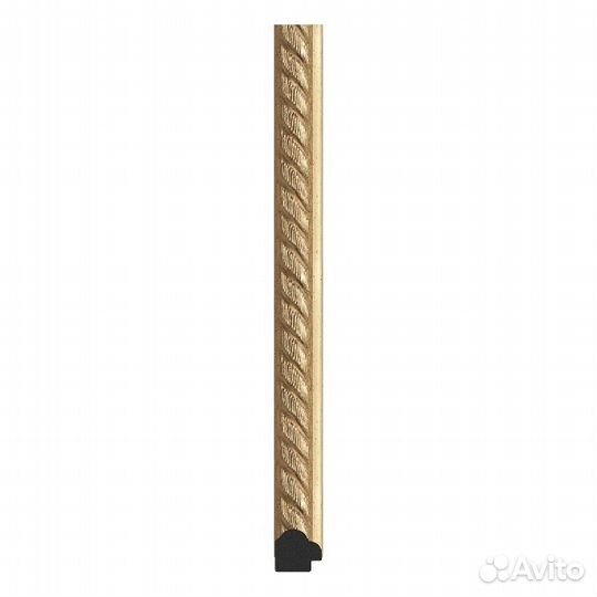 Зеркало Evoform Definite 68х68 Витая латунь