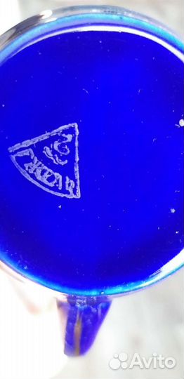 Гжель Кобальт бокалы СССР 6 шт