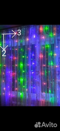 Гирлянда занавес 3*2