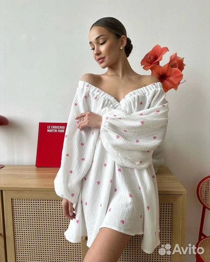 Платье из муслина женское