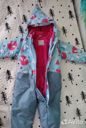 Зимний комбинезон для девочки 92