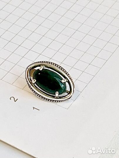 Комплект с мох агатом