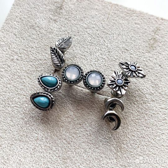 Серьги 5 пар