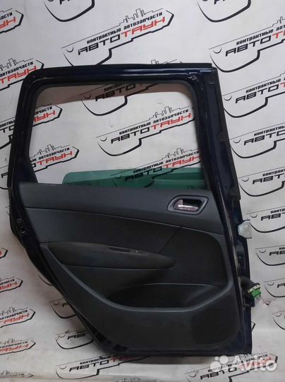 Дверь peugeot 308 4E T7 задняя левая wagon темно-с